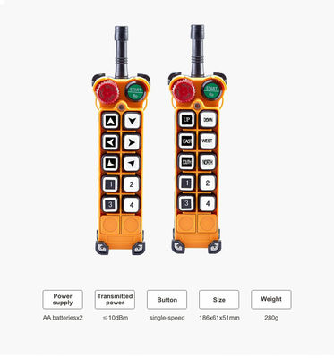 10 Buttons Overhead Crane Remote Control F26-B1 Industrial Radio Remote Control Systems