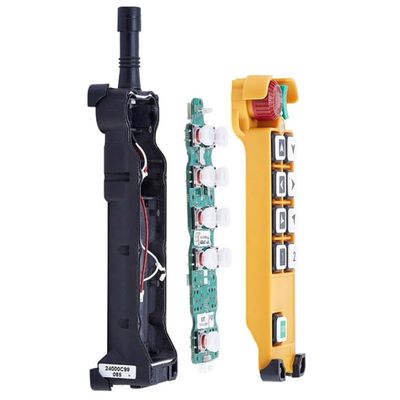 Telecontrol 8 single steps radio remote control station system F24-8S transmitter